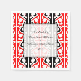 Maori Kowhaiwhai Wedding Keepake Serviette