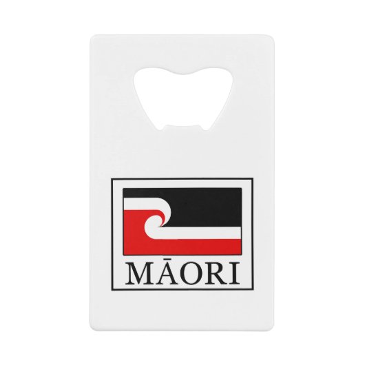 Maori Kreditkartenflaschenöffner (Vorderseite)
