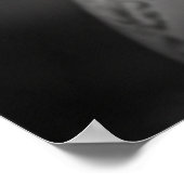 Maori Kriegermeister mit Gefecht Tattoos Poster (Ecke)