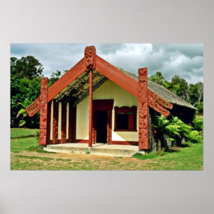 Maori- Künste und Handwerk Institut, Rotorua Poster