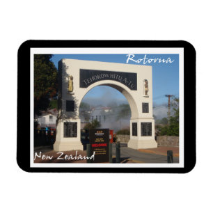 Maori lebendes Dorf Rotorua, Neuseeland Magnet