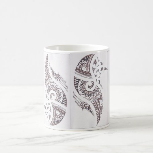 Maori- Luxusdesigner 2 Kaffeetasse (Mittel)