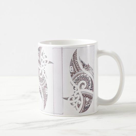 Maori- Luxusdesigner 2 Kaffeetasse (Rechts)
