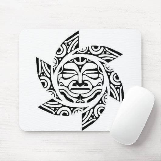 Maori- Maske Mousepad (Mit Mouse)