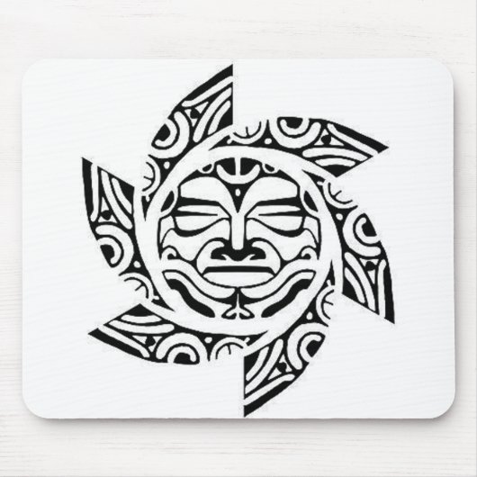 Maori- Maske Mousepad (Vorne)