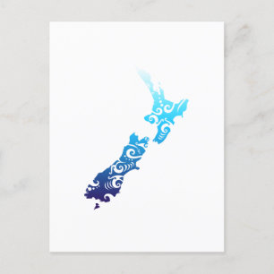 Maori Neuseeland Karte Tribal Tattoo Geschenkidee