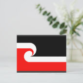 Maori, Neuseeland Postkarte (Stehend Vorderseite)