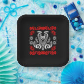 Māori New Zealand Art Pappteller (Party)