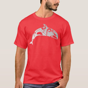 Maori Orca Killer Whale Tribal Tattoo Geschenk Ide T-Shirt