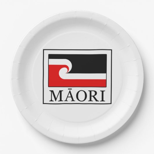 Maori Pappteller (Vorderseite)