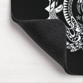 Maori Polynesischer Tattoo Orca Dolphin Turtle Scu Mousepad (Ecke)