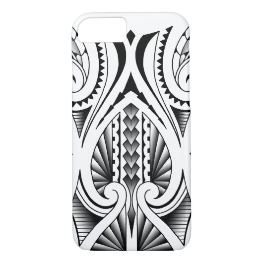 Maori-/polynesisches Stammes- Tätowierungsmuster Case-Mate iPhone Hülle (Rückseite)