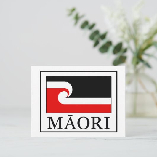 Maori Postkarte (Stehend Vorderseite)
