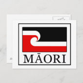 Maori Postkarte (Vorne/Hinten)
