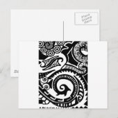 Maori Postkarte (Vorne/Hinten)