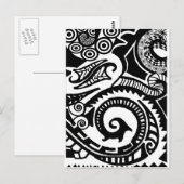 Maori Postkarte (Vorne/Hinten)