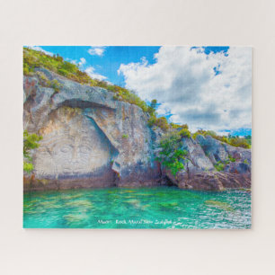 Maori Rock Mural Neuseeland Puzzle