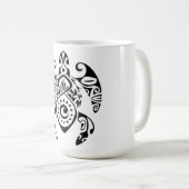 Maori Schildkröte Kaffeetasse (VorderseiteRechts)