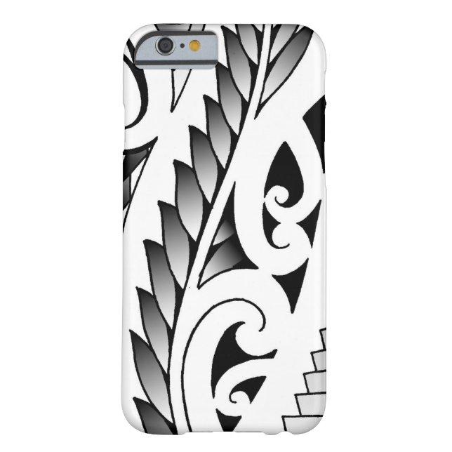Maori- silverfern Tätowierungsmuster mit Case-Mate iPhone Hülle (Rückseite)