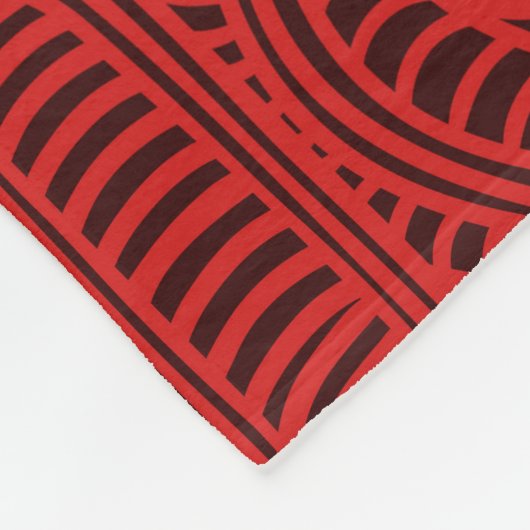 Maori- Stammes- Muster - die Whakairo Kunst des Fleecedecke (Ecke)