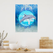 Maori Sun Dolphin Poster (Küche)