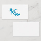 Maori Surfer mit Waves Geschenk Idee Visitenkarte (Vorne/Hinten)