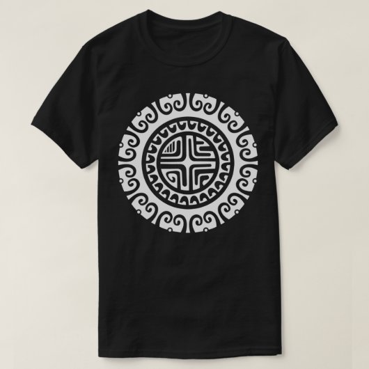 Maori Symbol Culture Tattoo Neuseeland T-Shirt (Design vorne)
