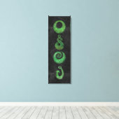 Maori-Symbole Leinwanddruck (Insitu (Holzboden))