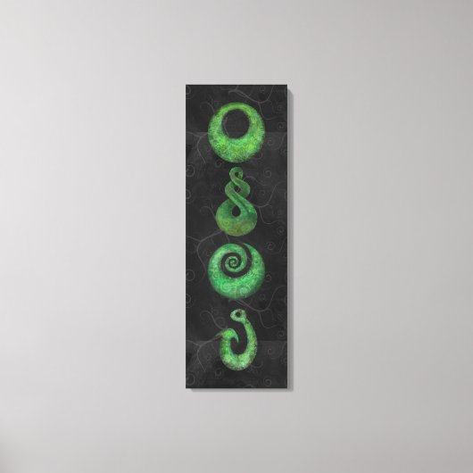 Maori-Symbole Leinwanddruck (Vorderseite)