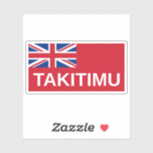 Māori (Takitimu) Flag, Neuseeland Aufkleber (Blatt)