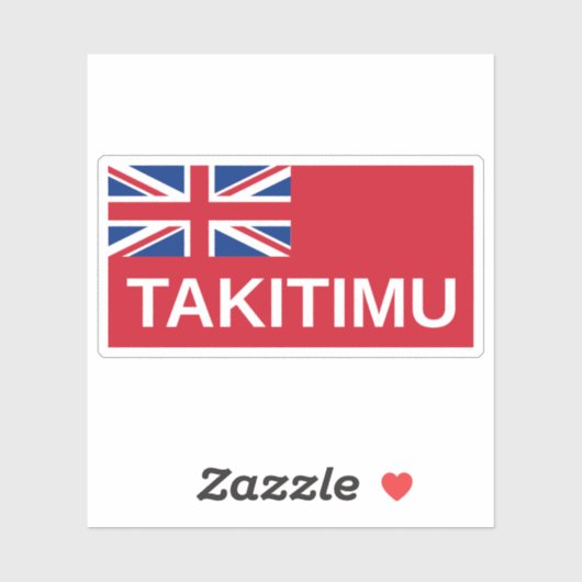 Māori (Takitimu) Flag, Neuseeland Aufkleber (Blatt)