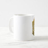 Maori Tattoo - Gold Kaffeetasse (Vorderseite Links)