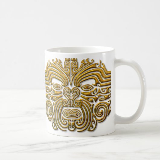 Maori Tattoo - Gold Kaffeetasse (Rechts)