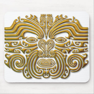 Maori Tattoo - Gold Mousepad