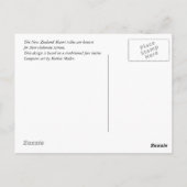 Maori Tattoo - Schwarz und Weiß Postkarte (Rückseite)