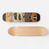 Maori Tribal Folklore Design Skateboard (Horizontal)