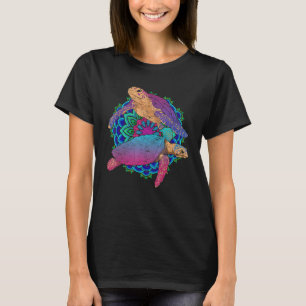 Maori Tribal Mandala Sea Animal Colorful Hawaii T-Shirt