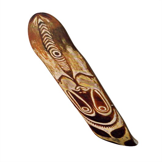 Maori Tribal Schild Skateboard (Vorderseite)