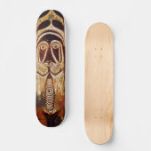 Maori Tribal Schild Skateboard (Vorderseite)