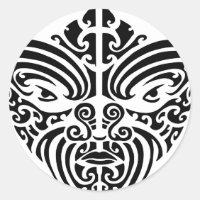 Maori Tribal Tattoo Mask
