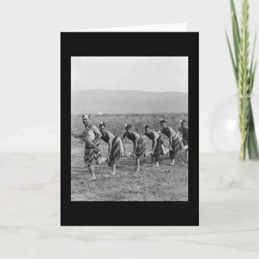 Maori War Dance 1917 Karte (Vorderseite)