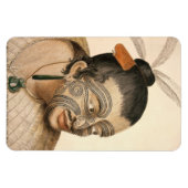 Maori Warrior Magnet (Horizontal)