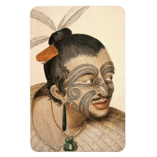 Maori Warrior Magnet (Vertikal)