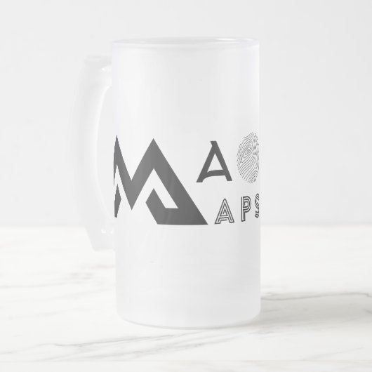 MAOS Beer Mattierte Tasse (Vorderseite Links)