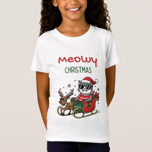 Maowy Christmas T-Shirt (Vorderseite)