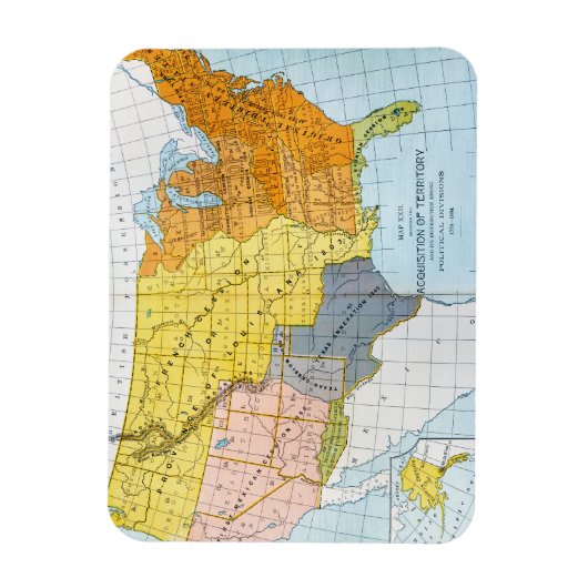 MAP, 1776-1884 MAGNET (Vertikal)