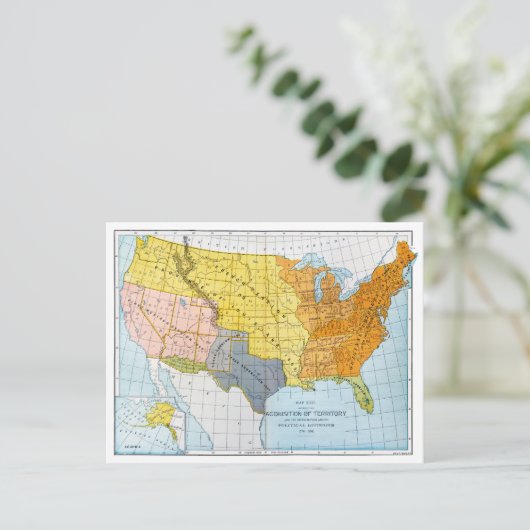 MAP, 1776-1884 POSTKARTE (Stehend Vorderseite)