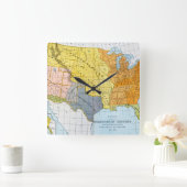 MAP, 1776-1884 QUADRATISCHE WANDUHR (Zuhause)