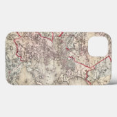 Map: Boston, 1883 Case-Mate iPhone Hülle (Rückseite (Horizontal))