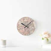 Map: Boston, 1883 Runde Wanduhr (Zuhause)